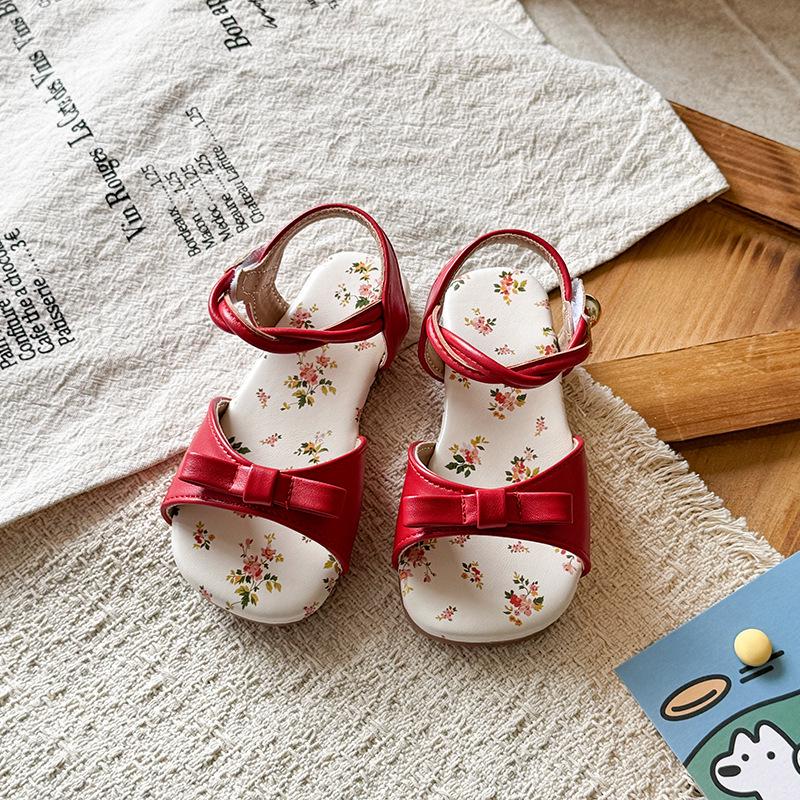 Girls  Open-Toe Soft Sole Non-Slip Retro Sandals - 2026 Summer Collection 25