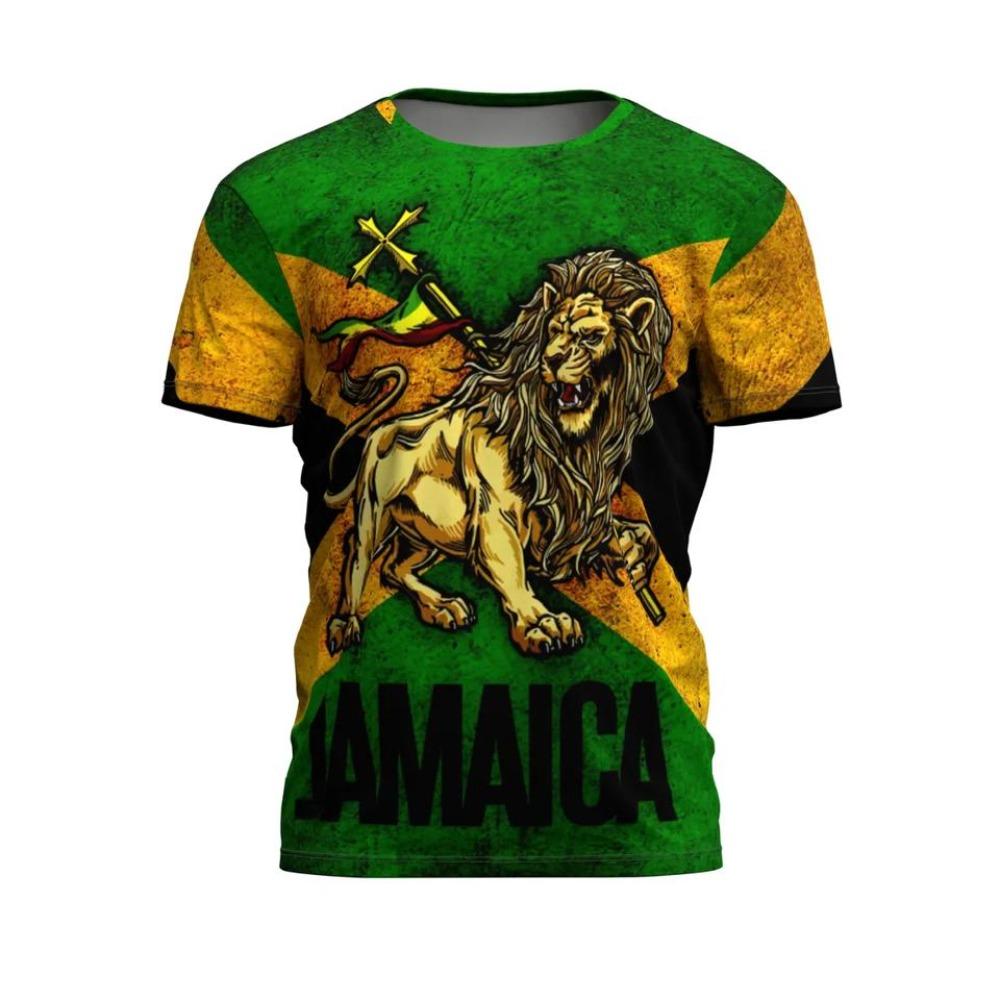 3D/Jamaica Lion Flag T-Shirt