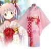 Stunning Japanese Anime Cosplay Costume Magical Girl Homura Akemi Yukata Dress