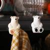 PVC Polar Bear Toothbrush Holder Suction Cup Toothbrush Rack Cute   Bathroom