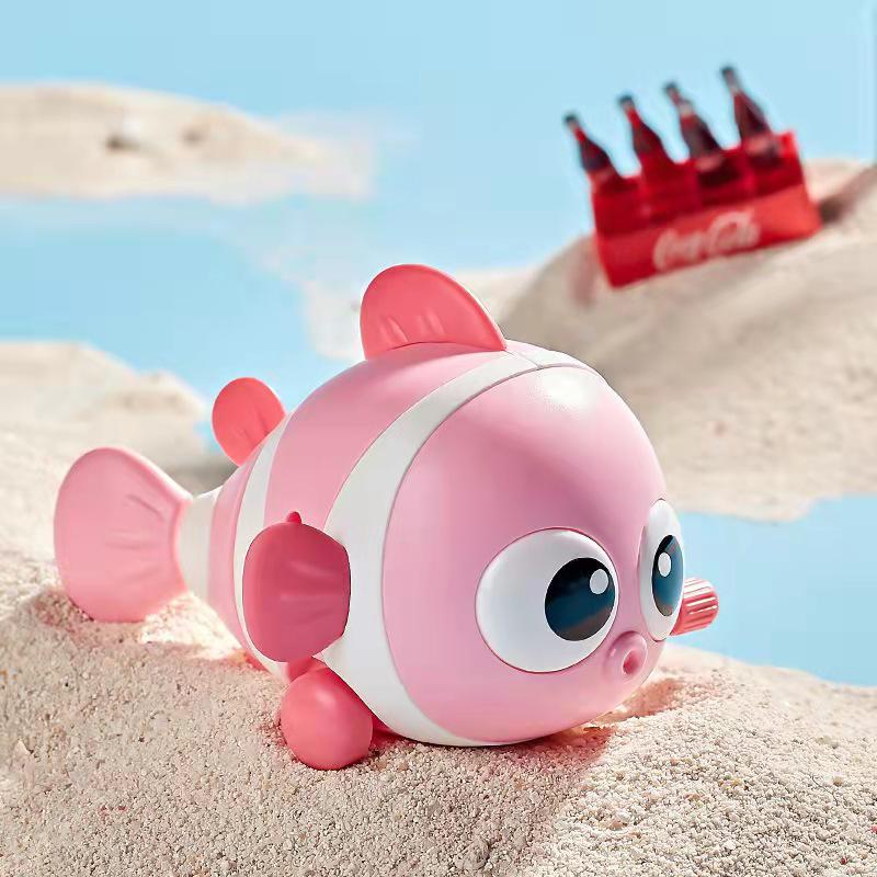 Wind-Up Clownfish Water Play Toys for Kids - Bath and Summer Fun!