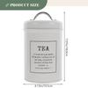 Iron Airtight Tea Coffee Sugar Canister Storage Jar Kitchen Counter Farmhouse Decor Large Capacity Metal Food Container