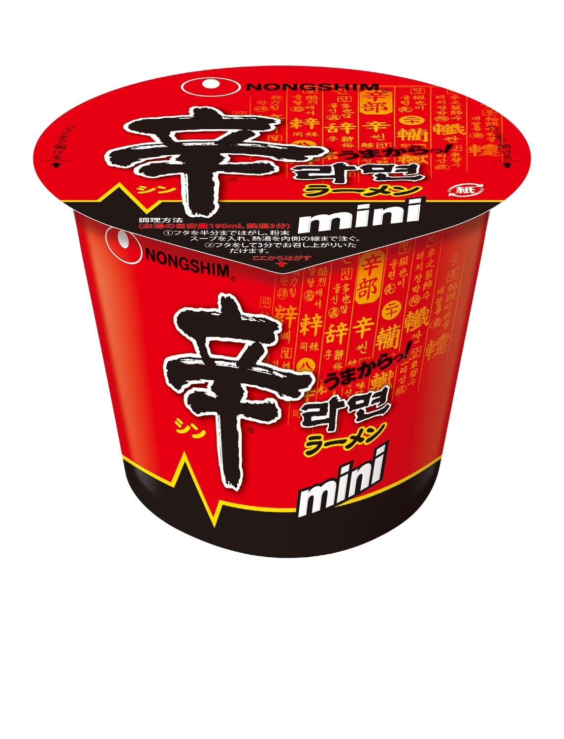 Лапша быстрого приготовления Nongshim Shin Ramen Мини-чашка 49 г x 6