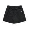Baseball Series Solid Color Loose Knit Sports Shorts Women Shorts Deep-Black T11W322805F-BK