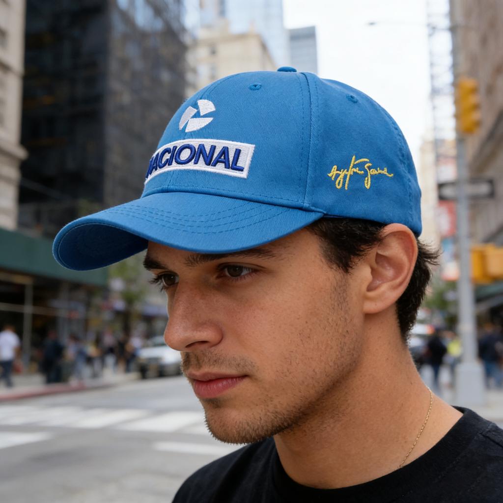 Nueva Gorra de Béisbol Bordada de Moda Ayrton Senna Racer Protección Solar para Exteriores Gorra de Equipo
