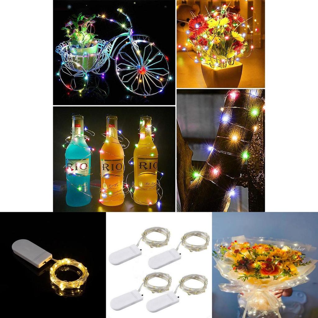 Led Copper Wire Fairy Lights With Flashing Mode For Indoor Outdoor Garden Events