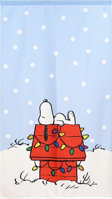 Noren Kobo Noren Κομψό Κάλυμμα Τοίχου Πλάτους 85cm x Ύψους 150cm Ιδιωτικότητα Δωματίου Χιόνι 98010 Κουρτίνα, Snoopy, Χειμώνας, Χιόνι, Αφίσα, Μακρύ, Διαχωριστικό, Παραπέτασμα,