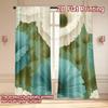Set Of 2 Flat Printing Curtains Without Rod Floral Spring Design New Year Holiday Versatile Durable Polyester Curtain