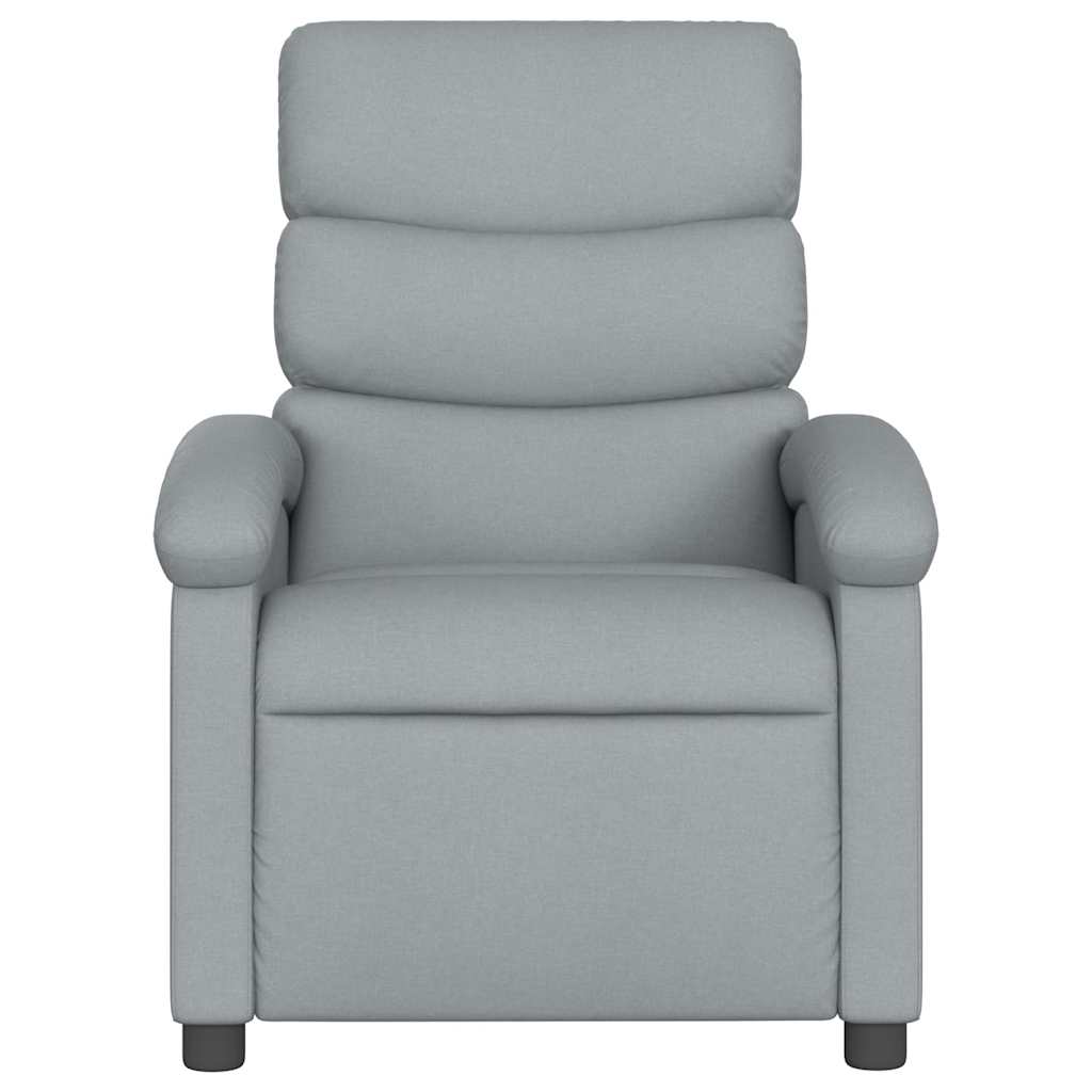 Relaxation Armchair Light Grey Fabric