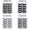 Glue Included Wispy False Eyelashes Eye Lash Extension 3D Soft Mink Hair Natural Long