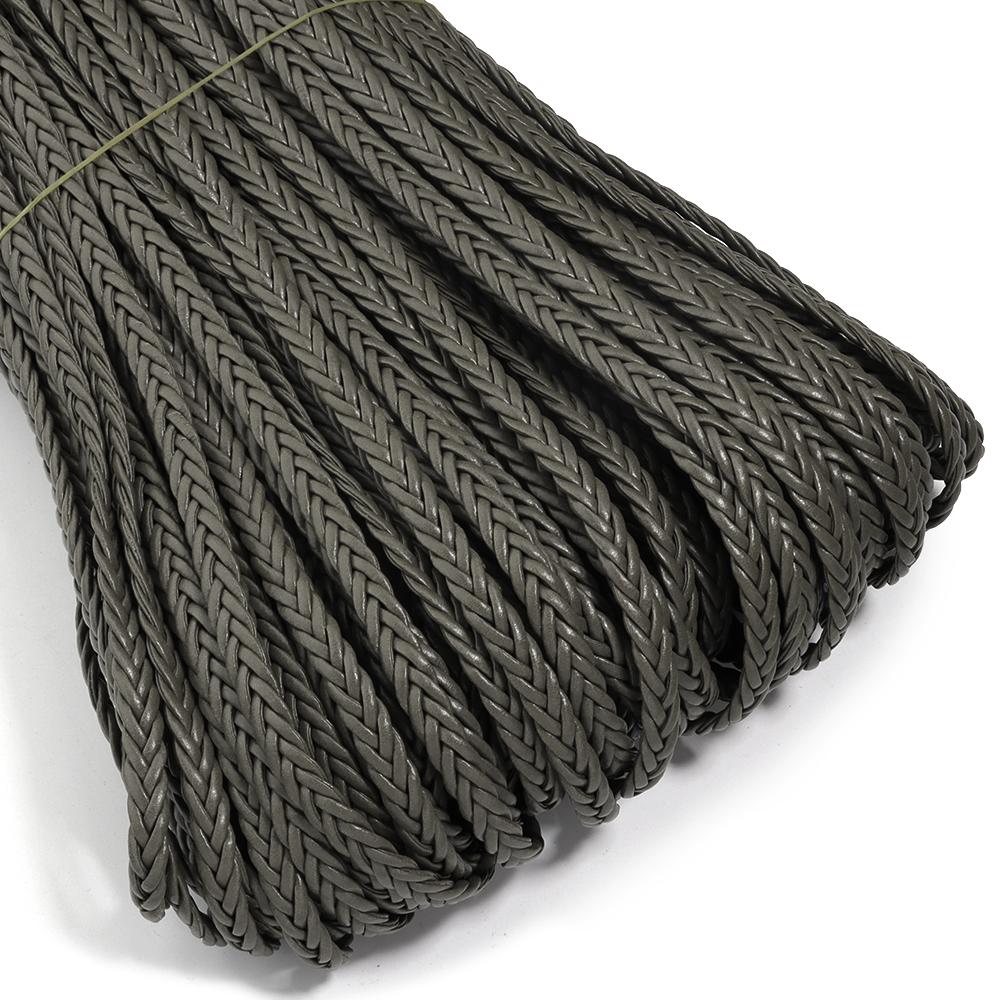 5m/lot 8mm Braided Genuine Leather Cords Colored Flat Leather Rope For Handmade Bracelet Making Finding DIY Necklace Accessories