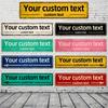 Vintage Metal Tin Sign 4x16 Custom Text Personalized Weather Resistant