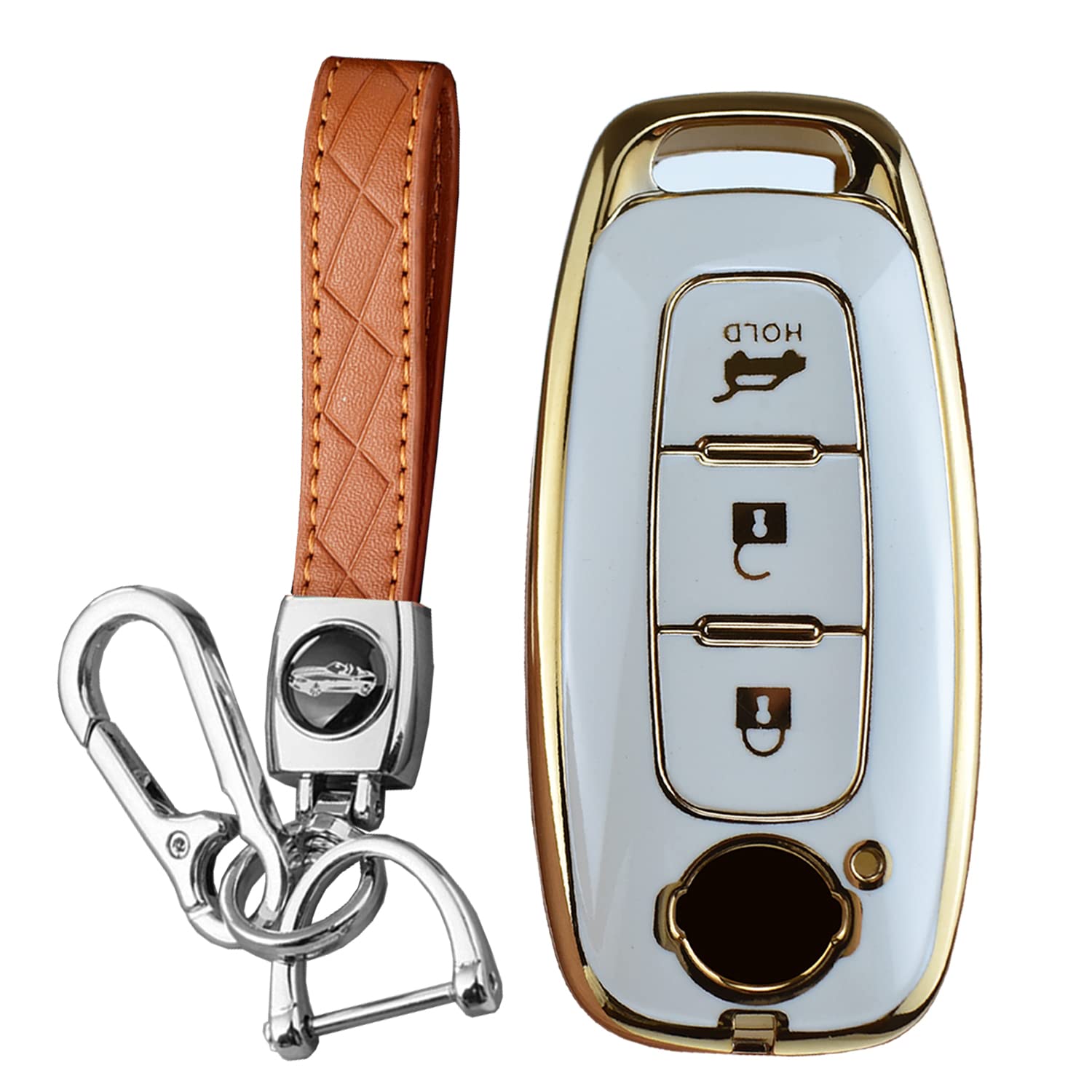 [KUNIO] Nissan Exclusive Keychain Key Case Genuine TPU New NISSAN белый