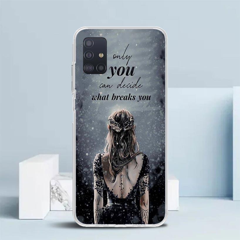 A Court Of Mist And Fury Soft Cover for Samsung Galaxy A12 A22 A32 A52 A72 A02S Phone Case Note 20 Ultra 10 S10 Plus A51 A71 A50
