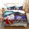 Cool Koito Koganei & Elda Bedding Set Duvet Cover + 2 Pillowcases Otaku Elf Edomae Elf Shrine Maiden Anime Bedroom Decor