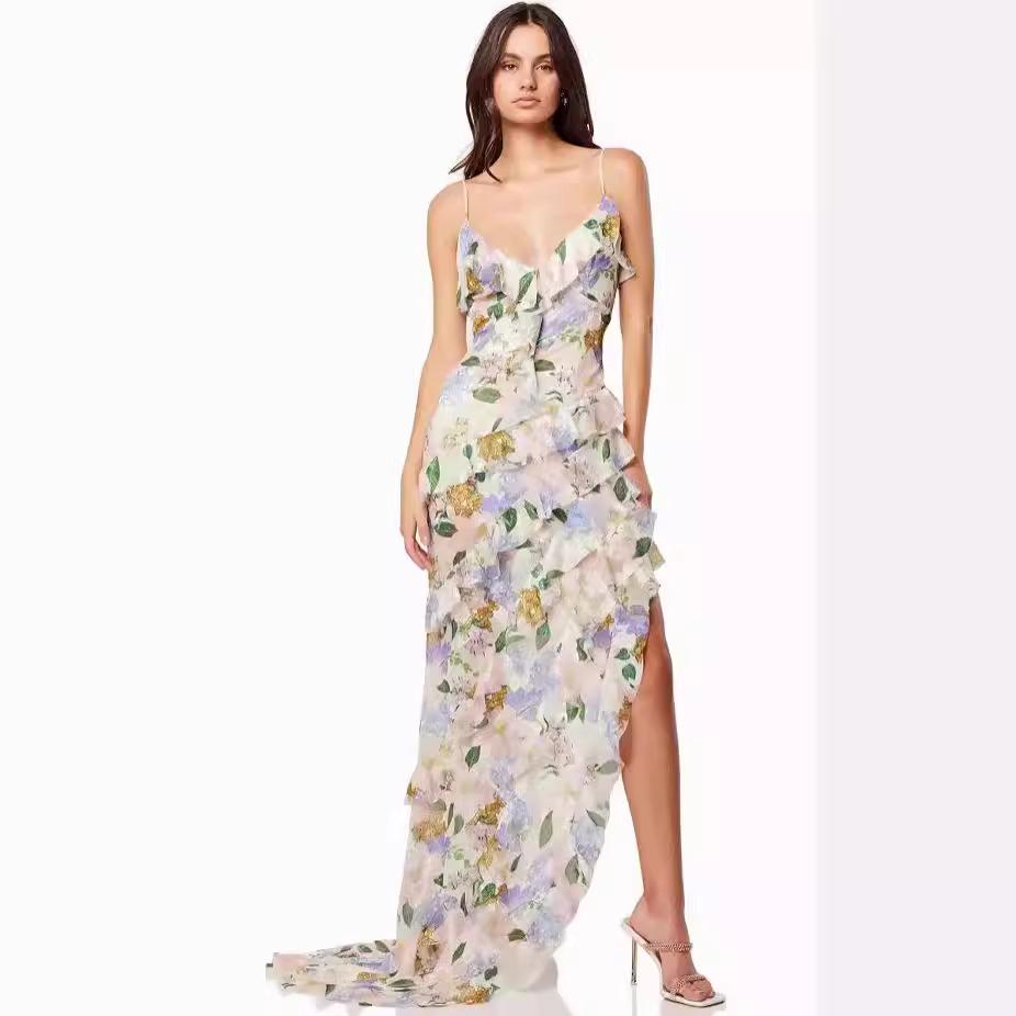 2025 Spring/Summer Off-Shoulder Organza Fairy Evening Dress