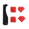 Kitchen Bathroom Window Shower and Sink Joint 5pcs Red Silicone Sealant Wiper Scraper and Removal Tool