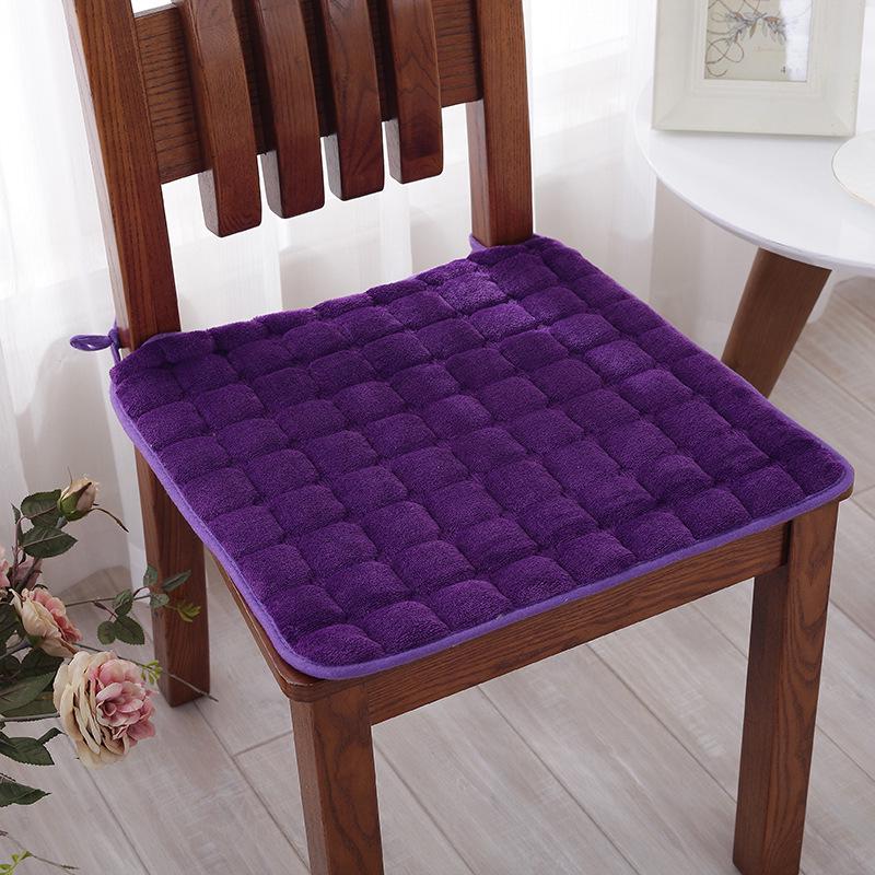 Thick Winter Plush Non-slip Chair Cushion for Dining or Office