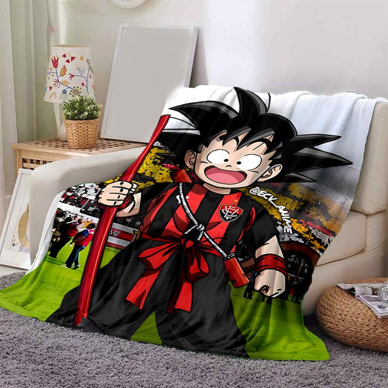 1pc Dragon Ball Fusion Flannel Blanket Soft Warm Throw Blanket for Bedroom Living Room Bed Travel Camping Picnic Gift. MT7150171