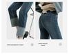 Petite Women's Stretchy High-Waisted Cigarette Pants – Autumn/Winter 2023 Flattering Narrow Leg Straight Jeans