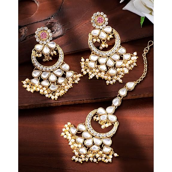 Kundan Traditional Ethnic Jewelry Set Gift for Women