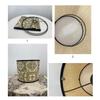 New Nordic Retro Style Green Plant Flower Birds Decorative Painting  Handmade Bamboo Lampshade Chandelier Light Shade Home Decor