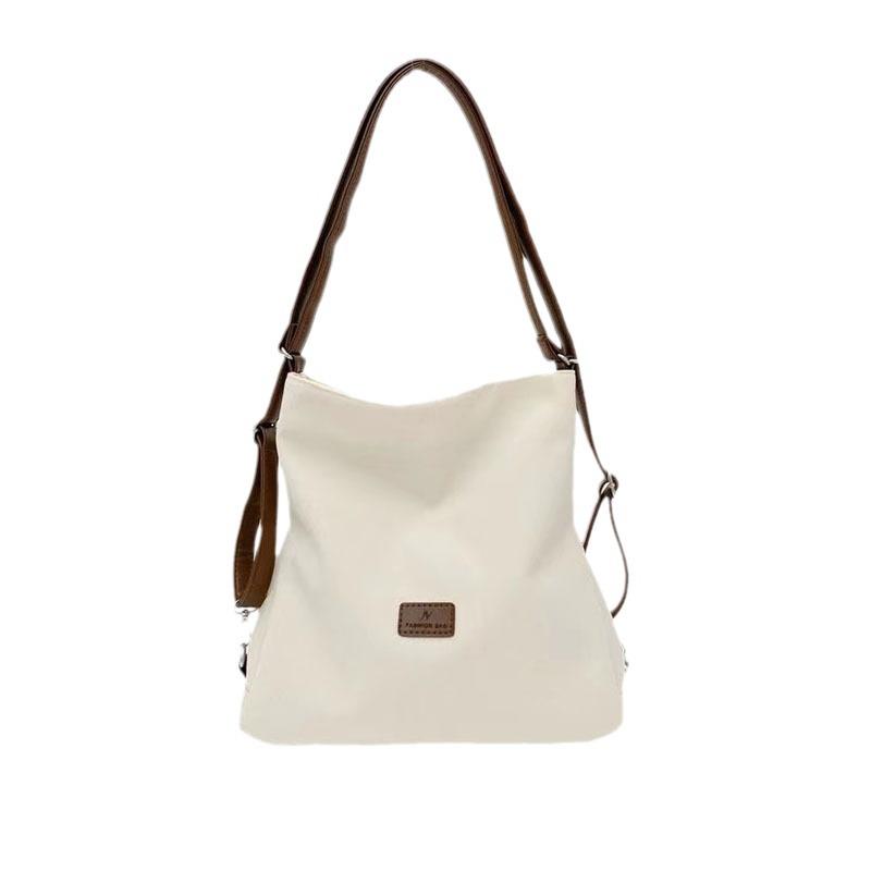 2025 Frühling/Sommer Canvas Color Block Tote & Umhängetasche - Damen Multifunktionaler Stil