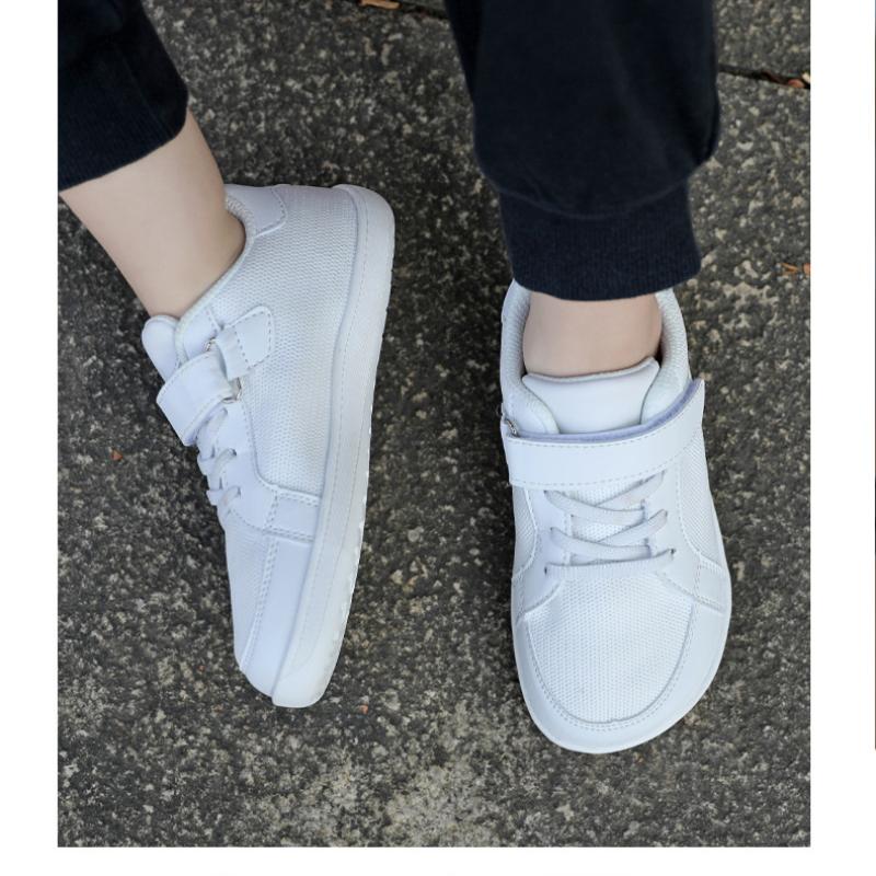 Осенне-зимние детские низкие кроссовки с широким носком Fly Woven Velcro повседневные — фото 11