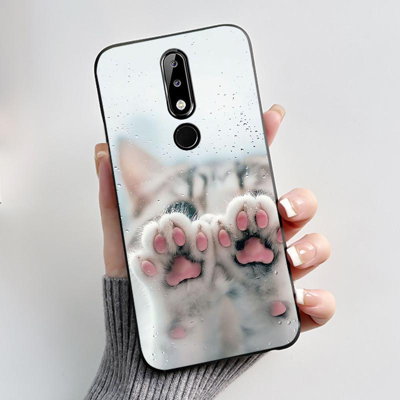 Casing For Nokia 5.1 Plus 6.1 Plus X5 X6 Luxury Dragon Cute Cool Boys Girls Soft silicon Phone Case Back Cover Black Matte Shell