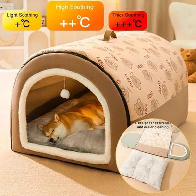 Cuccia per cani di taglia grande staccabile e lavabile, calda in inverno, cuccia/letto per cani in tutte le stagioni, cuccia per cani di taglia grande, forniture per il riposo degli animali domestici
