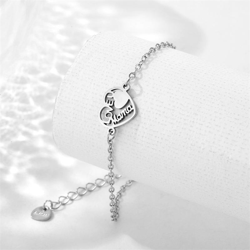 Mama Letter Pendant Necklace For Women Mom Mother's Day Clavicle Chain Choker Stainless Steel Jewelry Minimal Gift
