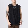 Summer Retro Cotton Vest Men's New American Sleeveless T-shirt Casual Shirt