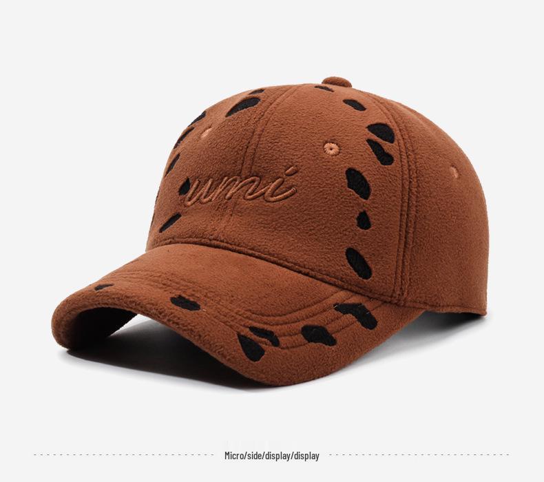 New Autumn/Winter Retro Distressed Letter Embroidery Hip Hop Duckbill Cap