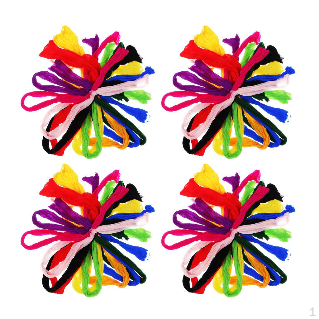 

40 шт. Цветной цветочный материал нейлон для искусственного шелка