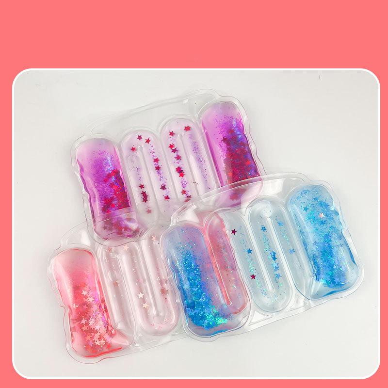 Summer Novelty Stress Relief Toys Star Hydration Bladder Squeeze Ice Cool Water Strip Party Game Restless Stress Girl Toys