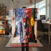 Japanese anime cartoon NARUTO famous Uzumaki Naruto blanket soft home furnishing nap decoration four seasons warm Sherpa blanket B5