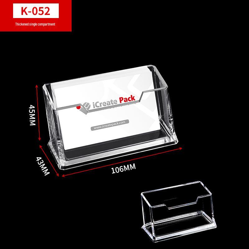 Keji Multi-layer Transparent Desktop Business Card Holder