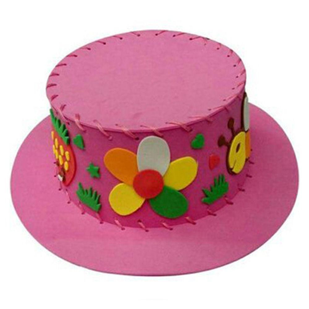 Creative Diy Sewing Eva Hat Puzzle Early Education Cartoon Animal Hat Cap Diy Project