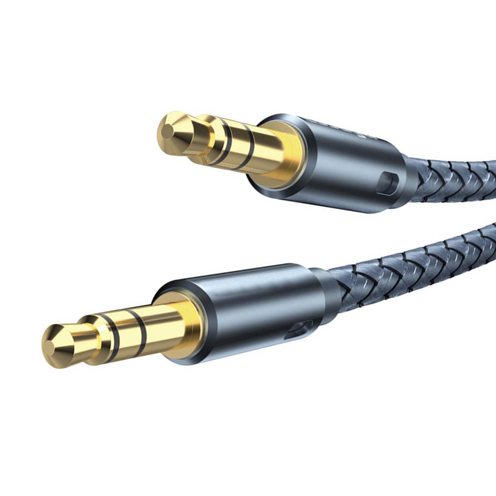 Male to Male Audio Adapter Cable 2m No Loss Transmission Good Shielding Anti Interference 3.5mm Audio Adapter