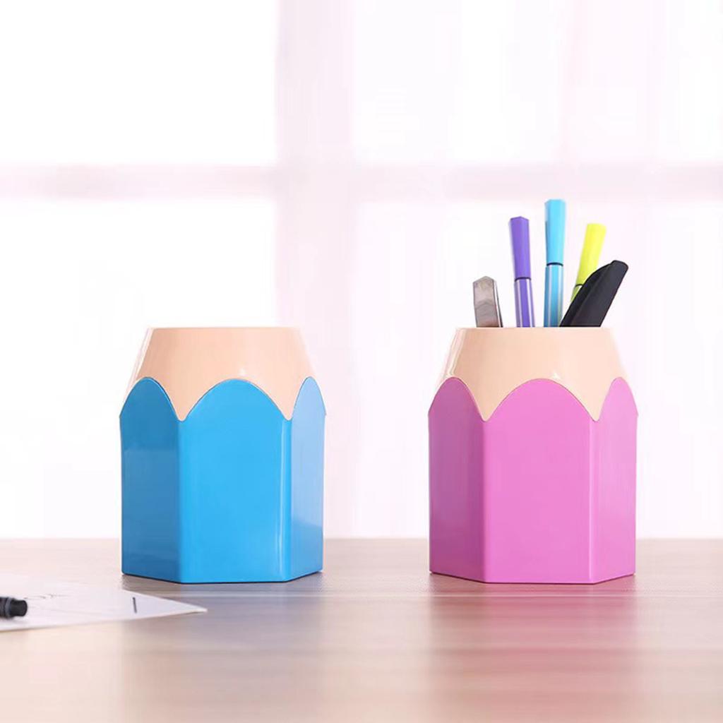 1pc creative colored pencil head contrasting pen holder, multifunctional storage pen holder for student stationery desktop