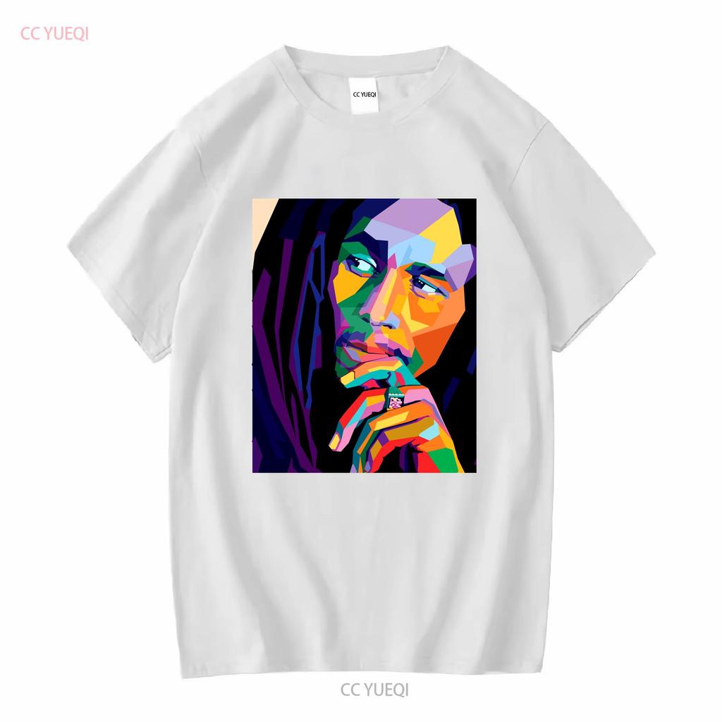 Bob Marley Art T Shirt Music One Love Shirts Movie Reggae Jamaica Long Or Short Sleeves Vintage Washed Comfortable Unisex