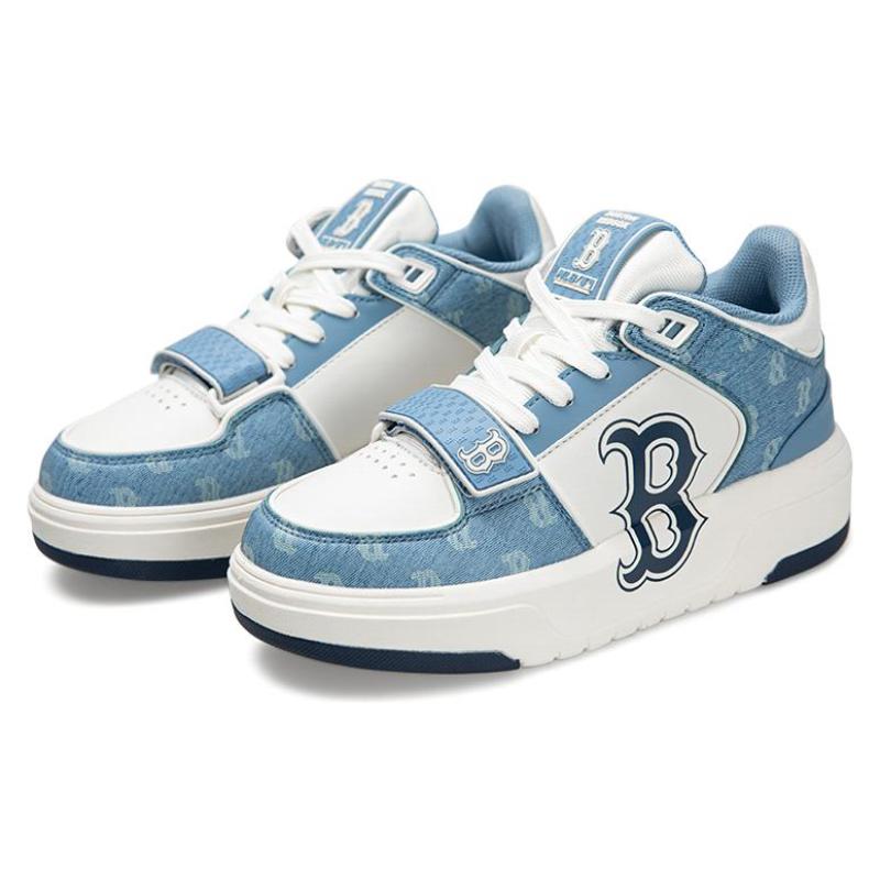 MLB Chunky Liner Mid Blue White Sneakers 3ASXCDN3N-43BLD