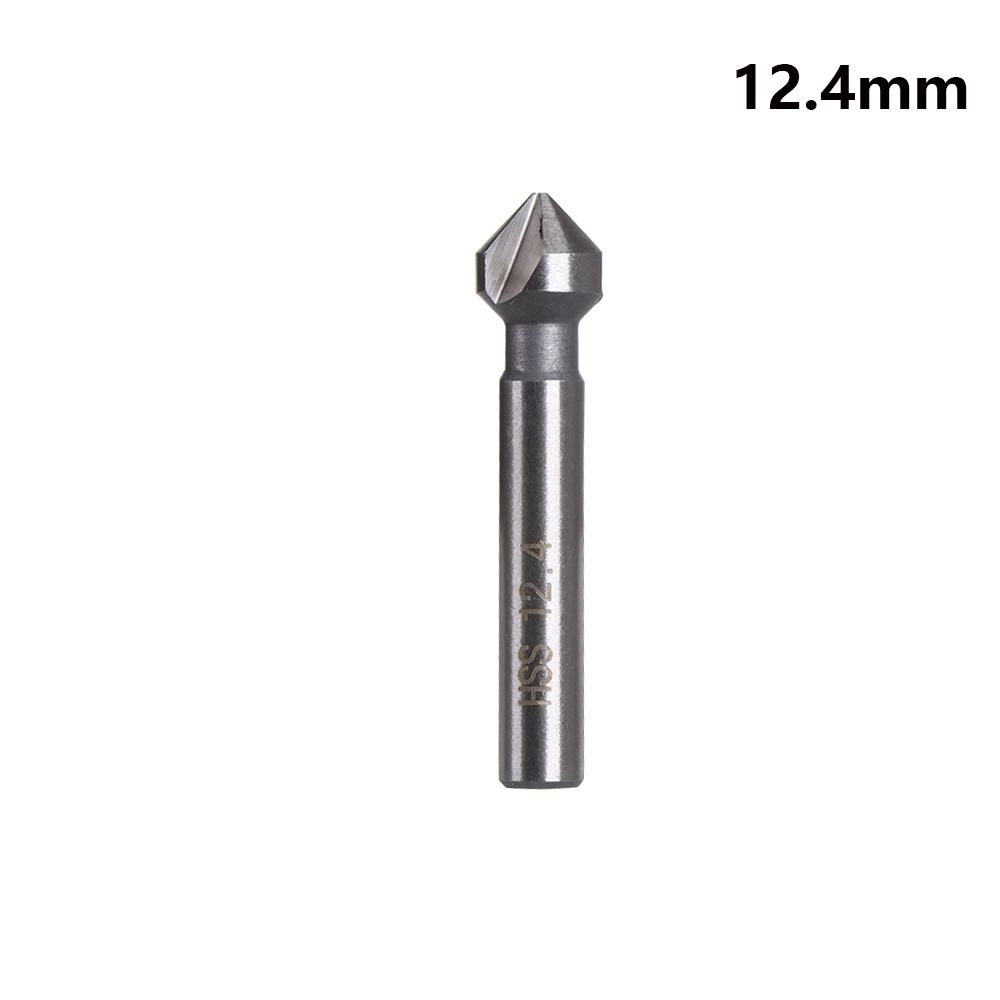 6.3/8.3/10.4/12.4/16.5/20.5mm Hard Metals Round Handle Cutter Tool Countersink Drill Bit Hand Power Tools Three Edge Chamfer