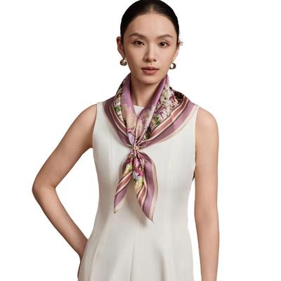 Shanghai Story 100% Mulberry Silk Square Scarf
