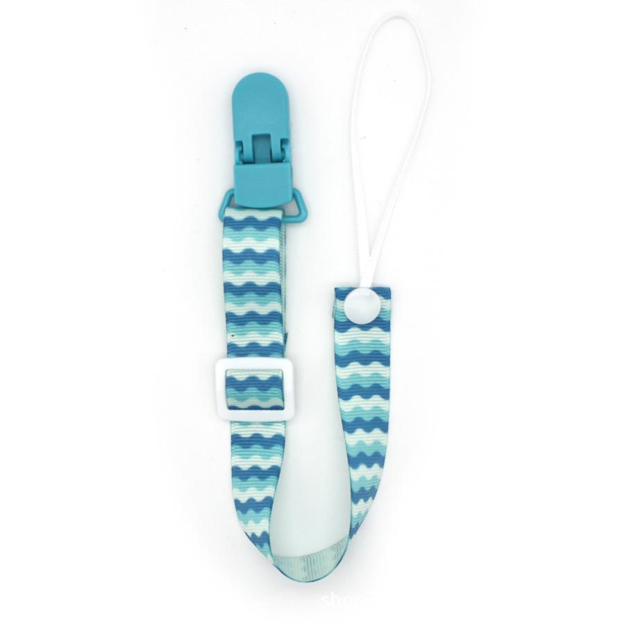 Cute Cartoon Baby Pacifier Clips Chain Ribbon Dummy Soother Holder Chains Adjustable Buckle Strap for Pacifier Baby Feeding Gift