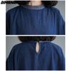 Dimanaf Plus Size 2024 Spring Summer Women Denim Dress Casual Vintage Loose Oversized Long Dress Irregular