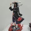 25cm Animation Naruto Figure Statue Standing posture Door God Itachi Uchiha GK Miniature Action Figure Plaything Collect Celebration Xmas Present