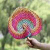 Natural Palm-Leaf Woven Fan Lightweight Straw Fan Vintage Rattan Fan  Summer