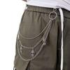 Punk Metal Skull Decorative Waist Chain Women's Multi-layer Chain Trouser Chain Spot