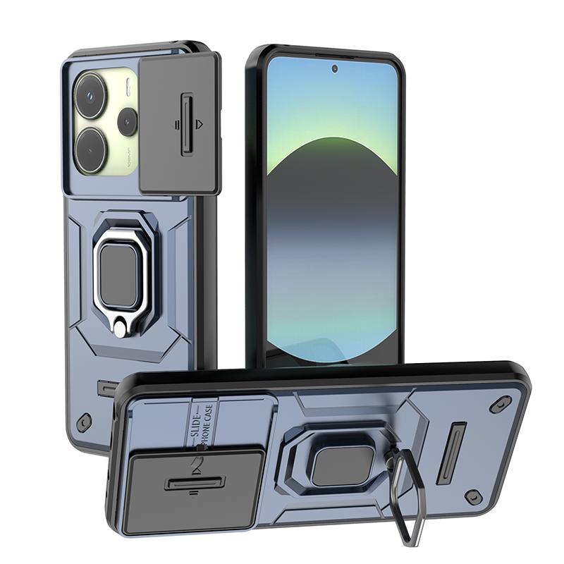 Armor Case For Xiaomi Redmi Note 14 13 Pro Plus 5G 4G Heavy Duty Shockproof Anti-Scratch With Ring Holder Phone Cover
